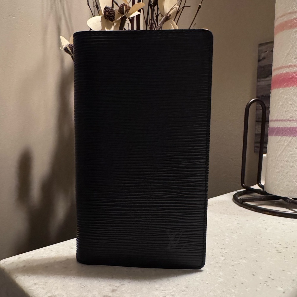 Louis Vuitton Black Epi Leather Address Book